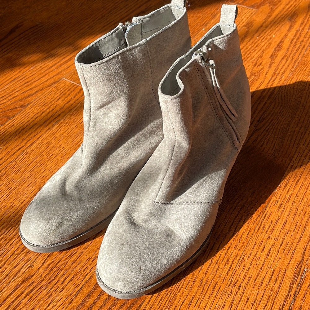 Olive Gray Booties
